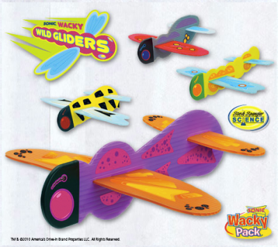 Steve Spangler Science Sonic Wacky Pack Kids Meal Wild Gliders